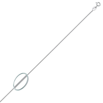 Silver  Fine Curb Pendant Chain Necklace 1.1mm - GVCH4