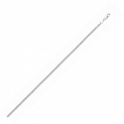 Silver  Diamond Cut Cable Link Chain - GVCH50