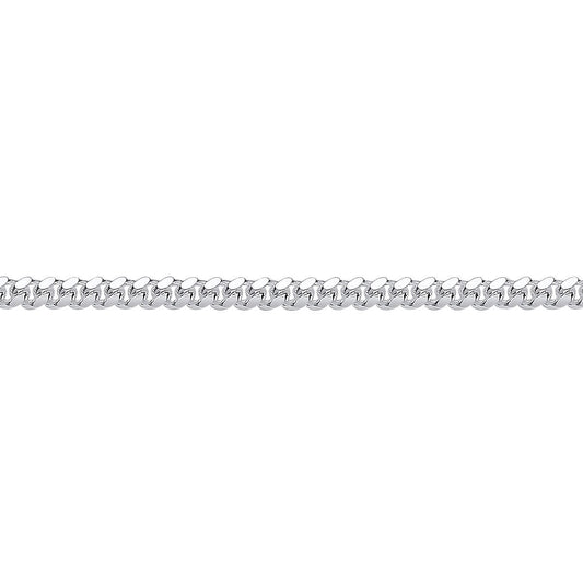 925 Silver  Miami Cuban Court Curb Link Chain Necklace 3mm - GVCH53