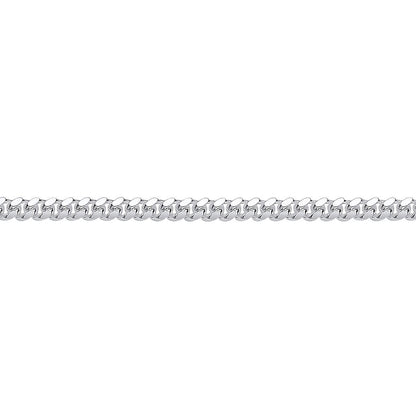 Silver  Miami Cuban Court Curb Link Chain Bracelet 3mm 8.5" - GVCH53