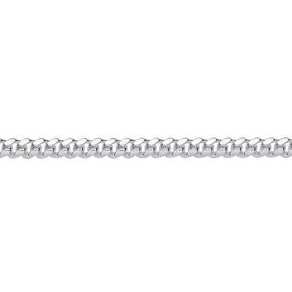 925 Silver  Miami Cuban Court Curb Link Chain Necklace 4mm - GVCH54