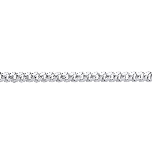 925 Silver  Miami Cuban Court Curb Link Chain Necklace 4mm - GVCH54