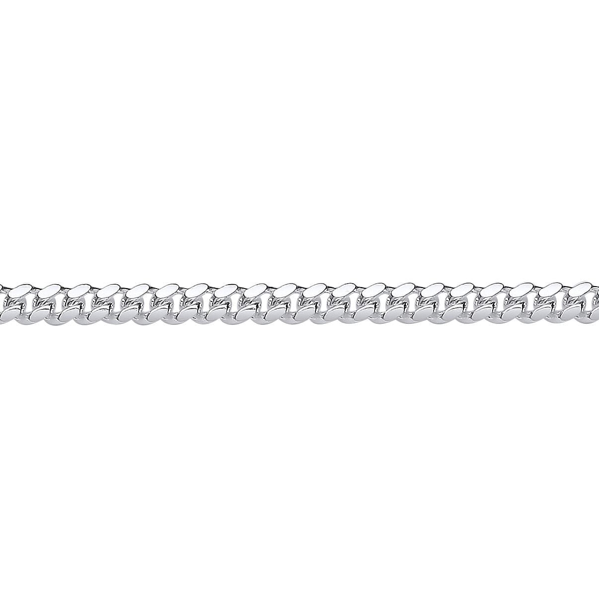 925 Silver  Miami Cuban Court Curb Link Chain Necklace 4mm - GVCH54