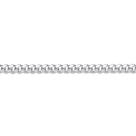 Unisex Silver  Miami Cuban Court Curb Link Chain Bracelet 4mm 8.5" - GVCH54