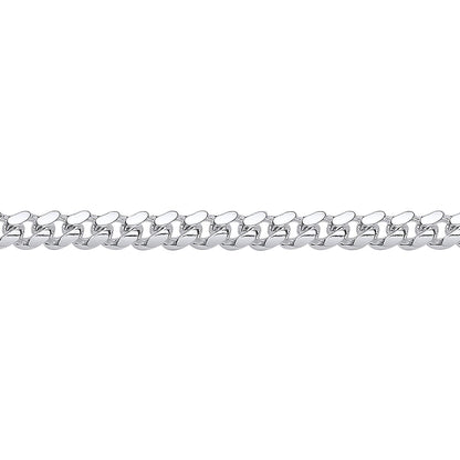 925 Silver  Miami Cuban Court Curb Link Chain Necklace 5mm - GVCH55