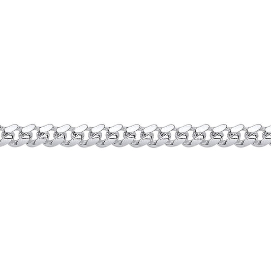 Silver  Miami Cuban Court Curb Link Chain Bracelet 5mm 7.5" - GVCH55