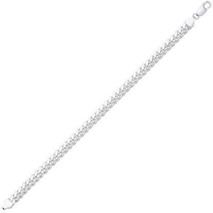 Unisex Silver  Miami Cuban Court Curb Link Chain Necklace - GVCH56