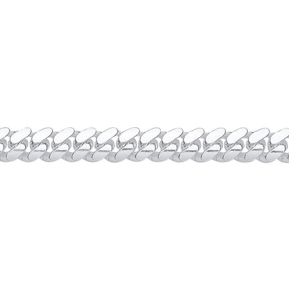 925 Silver  Miami Cuban Court Curb Link Chain Necklace 7mm - GVCH56