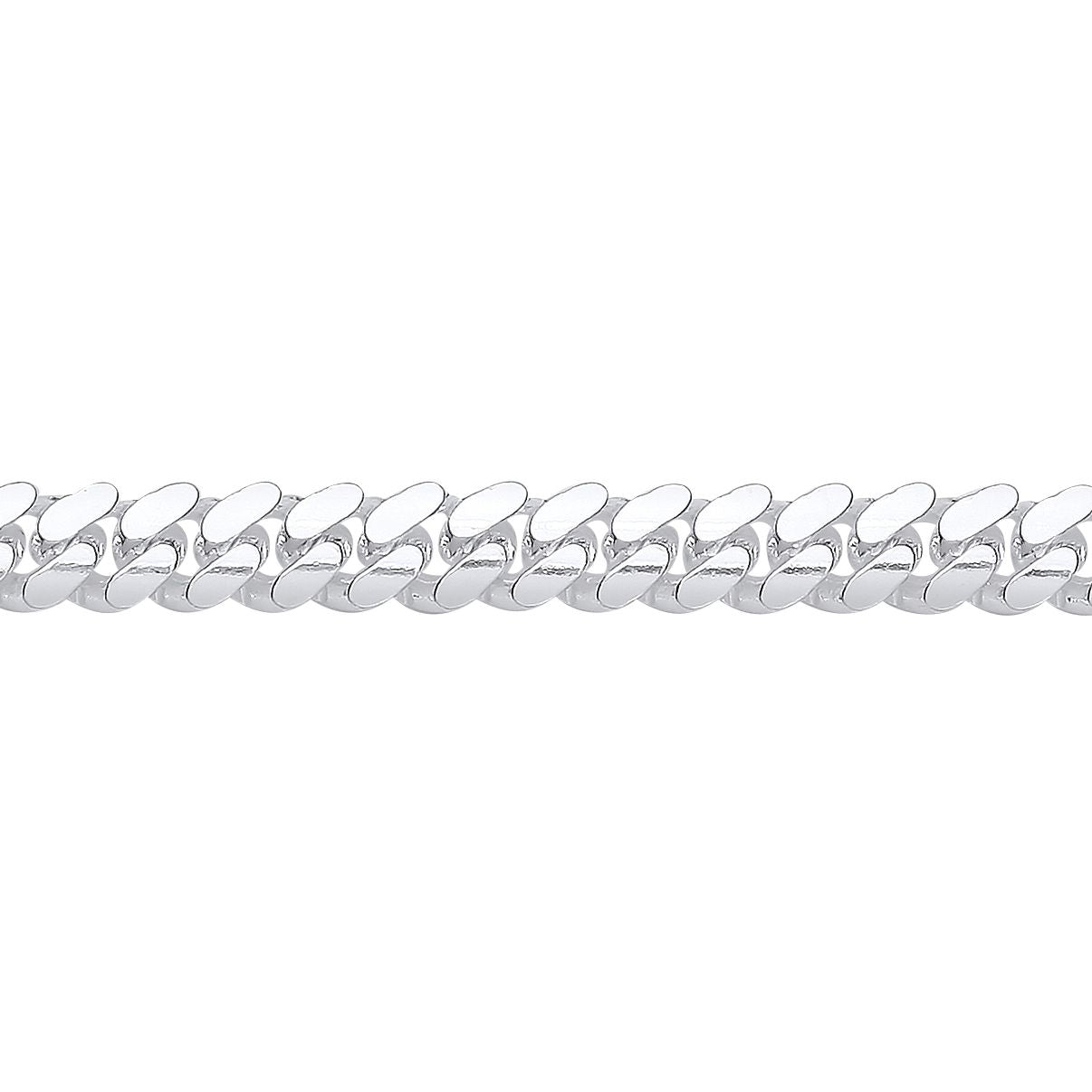 925 Silver  Miami Cuban Court Curb Link Chain Necklace 7mm - GVCH56