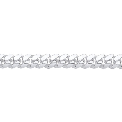925 Silver  Miami Cuban Court Curb Link Chain Necklace 7mm - GVCH56