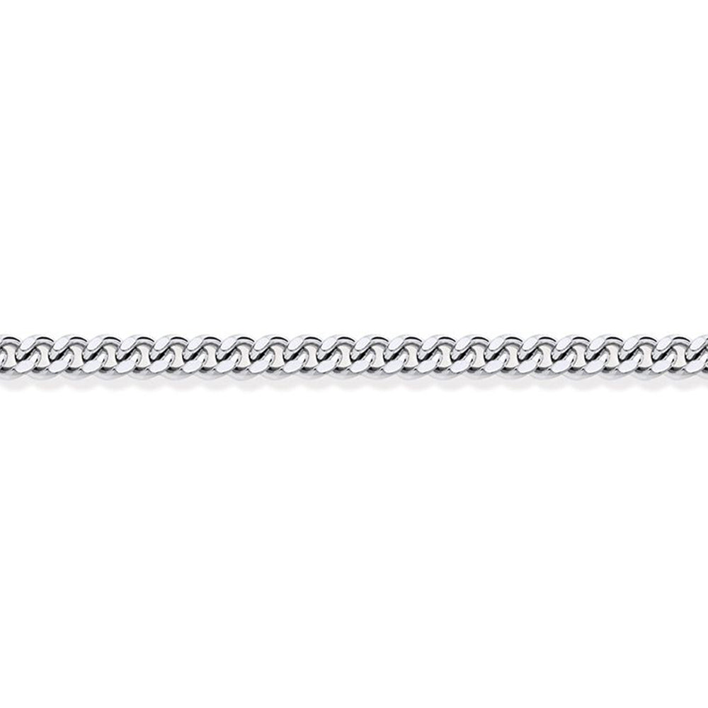 Silver  Fine Curb Pendant Chain Necklace 1.6mm - GVCH5