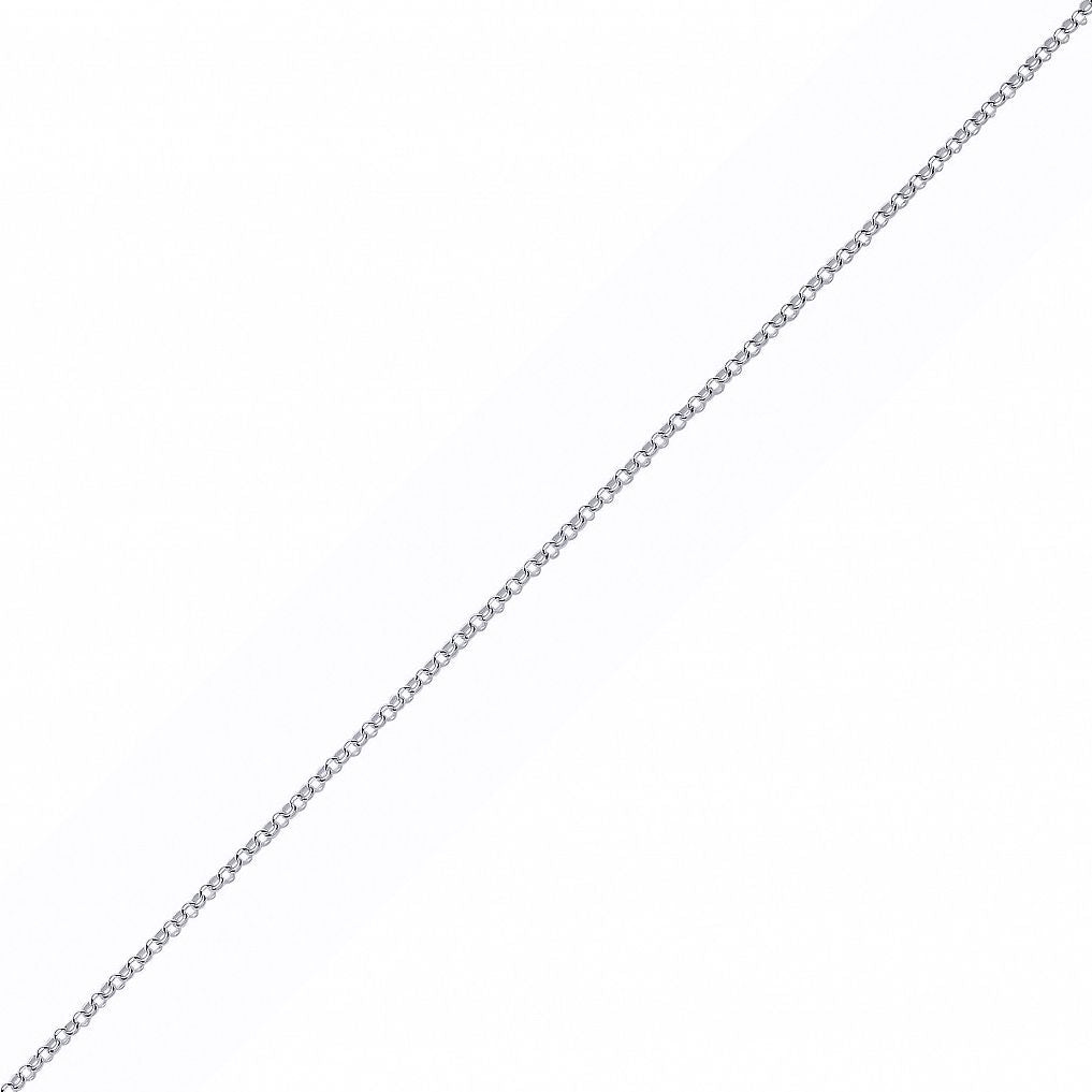 Silver  Round Micro Belcher Pendant Chain Necklace 18 inch 45cm - GVCH61