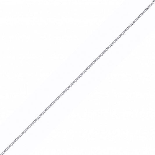 Silver  Round Micro Belcher Pendant Chain Necklace - GVCH61