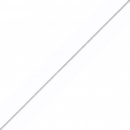 Silver  Diamond-cut Cable Belcher Pendant Chain Necklace 18 inch - GVCH62