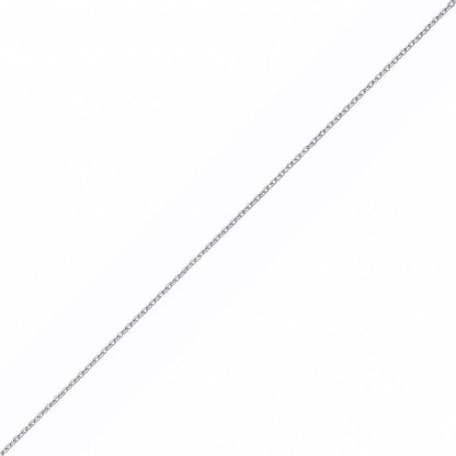 Silver  Fine Cable Trace Link Pendant Chain Necklace - GVCH62