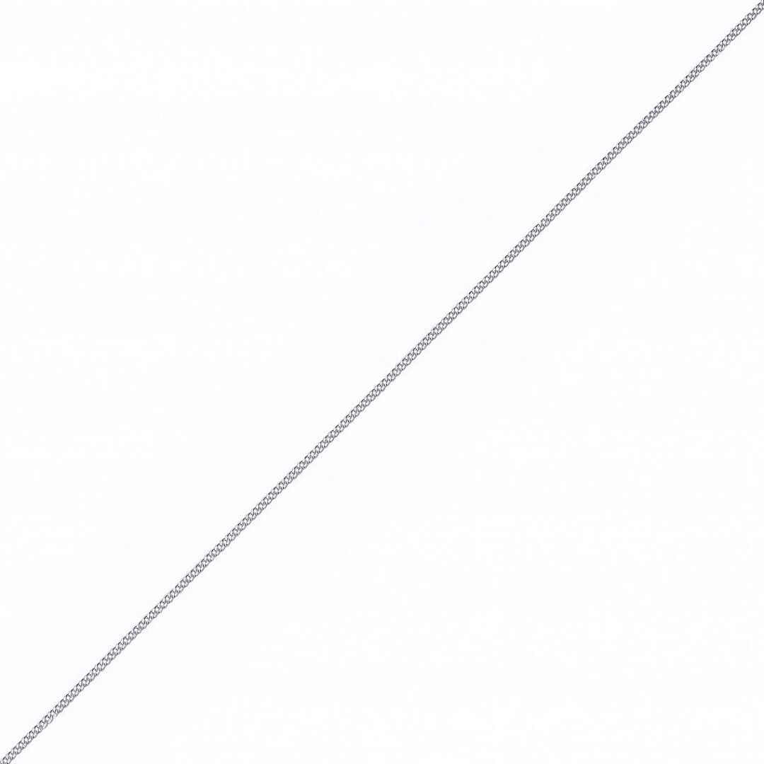 Silver  Fine Diamond-cut Curb Link Pendant Chain Necklace - GVCH63