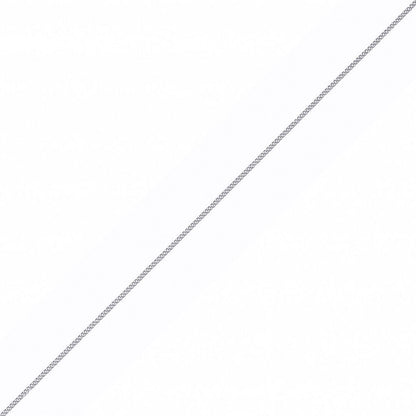 Silver  Fine Diamond-cut Curb Link Pendant Chain Necklace - GVCH63