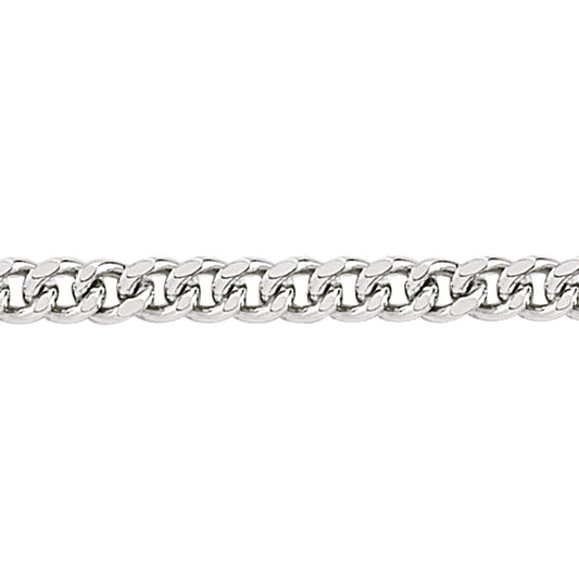Silver  Curb Pendant Chain Necklace 2.2mm - GVCH7