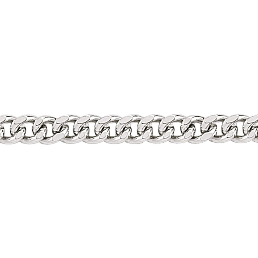 Silver  Curb Pendant Chain Necklace 2.2mm - GVCH7