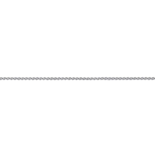 Silver Snake-like Spiga Link Pendant Chain Necklace 1mm 18 inch - GVCH8