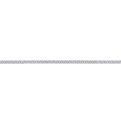 Silver  Snake-like Spiga Link Pendant Chain Necklace 2mm - GVCH9