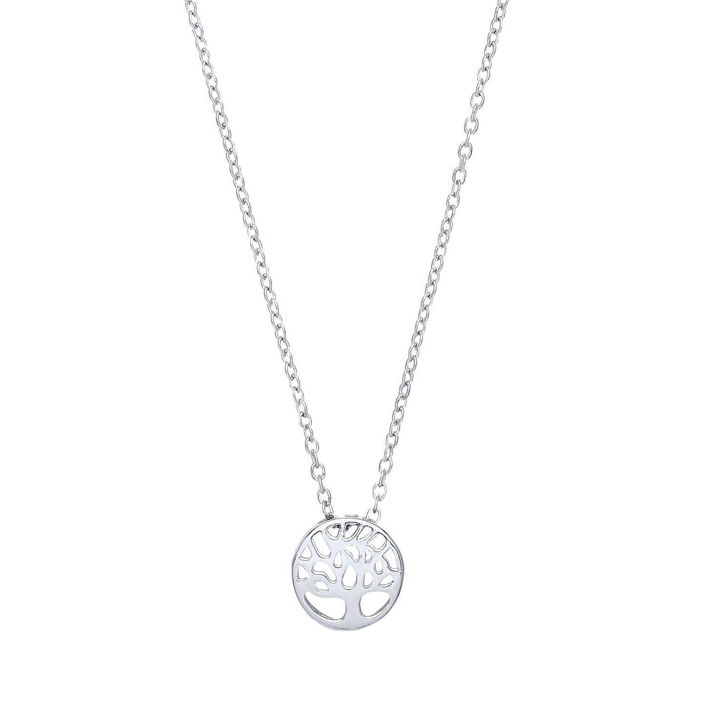 Silver  Tree of Life Charm Necklace - GVK228