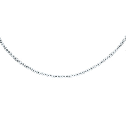 Silver  Sunburst Forzatina Arrowhead Flat Link Necklace 6mm 18inch - GVK330