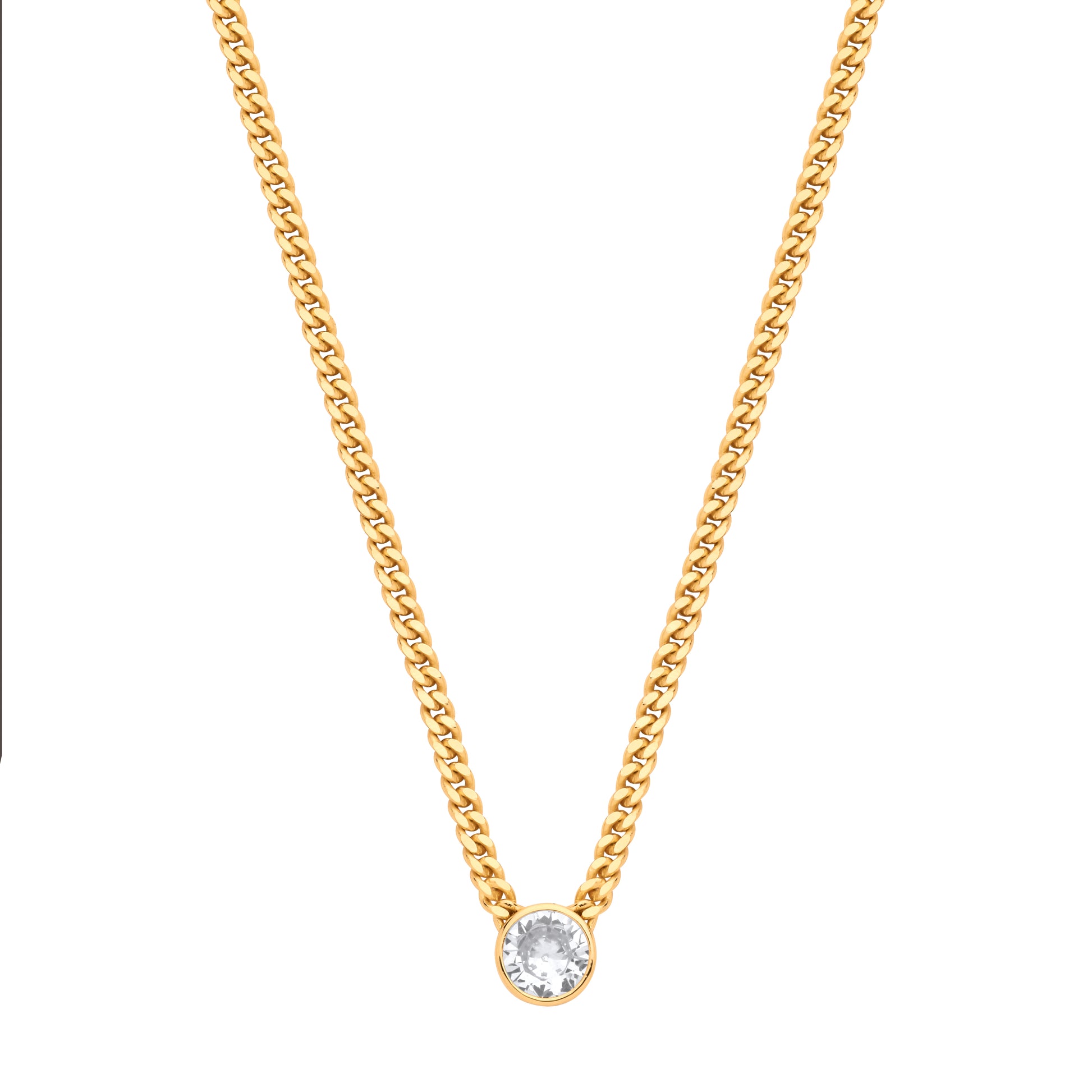 Gold-Silver Collerate Necklace Round Necklace - GVK495G