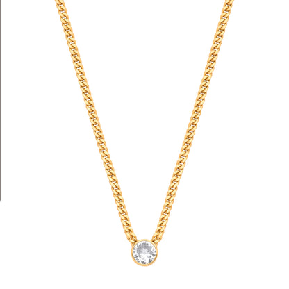 Gold-Silver Collerate Necklace Round Necklace - GVK495G