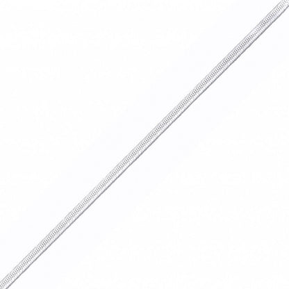 Silver  Flat Herringbone Link Chain Necklace 3mm 18 inch 45cm - GVK505
