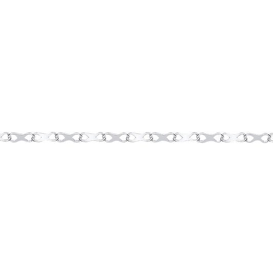 18" Silver  Figure Of 8 Link Chain - GVK570