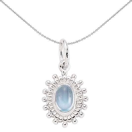 Sterling Silver  Solitaire Pendant - GVP190R