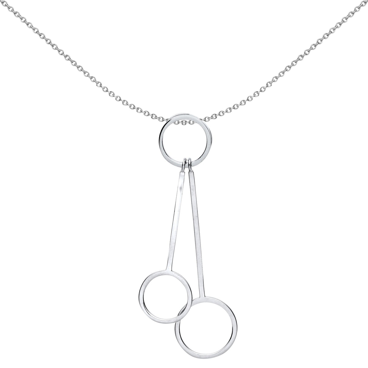 Sterling Silver  Pendulum Double Pendulum Drop Bars Pendant - GVP439