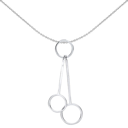 Sterling Silver  Pendulum Double Pendulum Drop Bars Pendant - GVP439