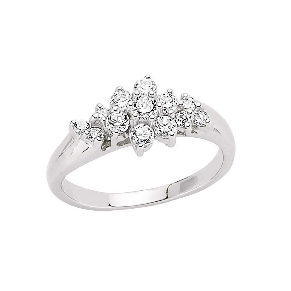 Silver  CZ Eternity Ring - GVR485