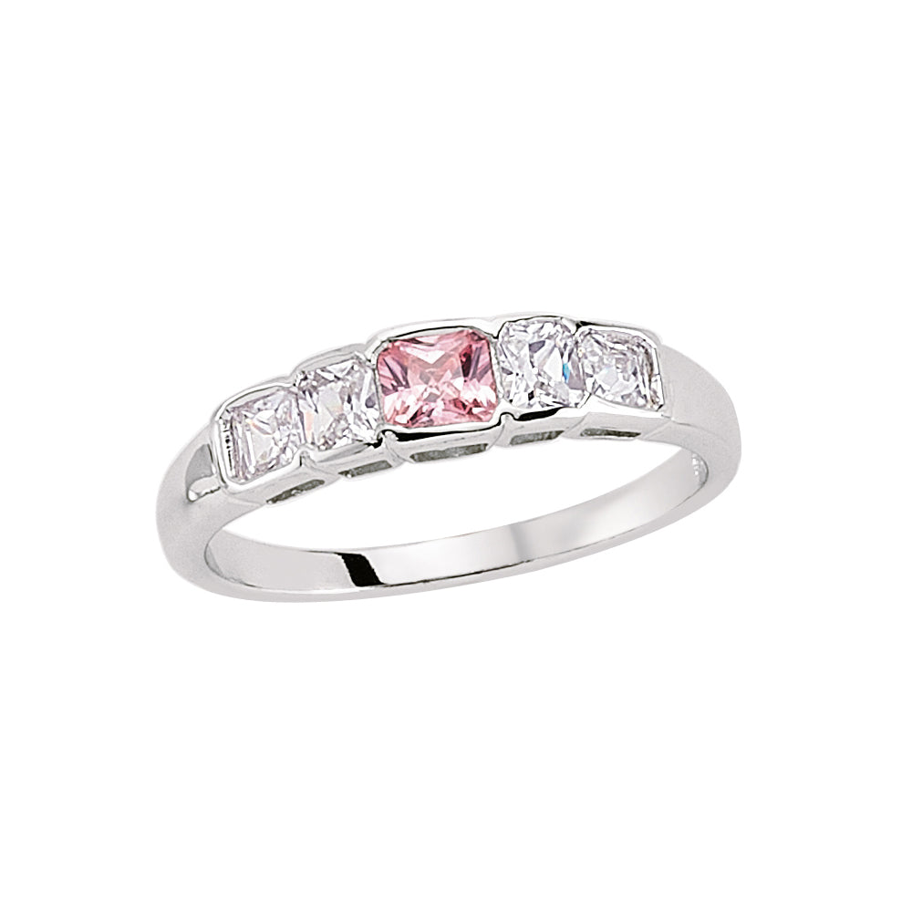 Sterling Silver  CZ Dress Ring - GVR495