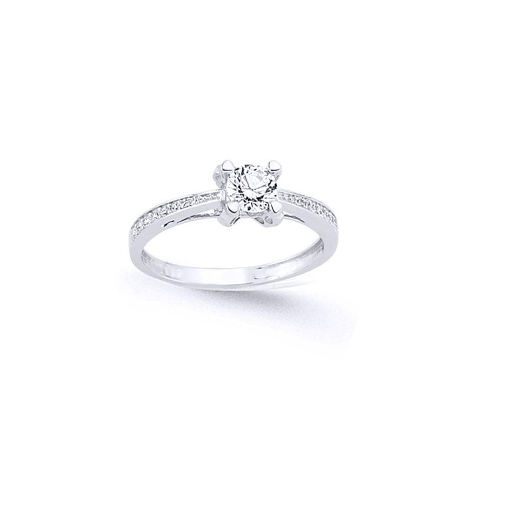 Sterling Silver  CZ Dress Ring - GVR598