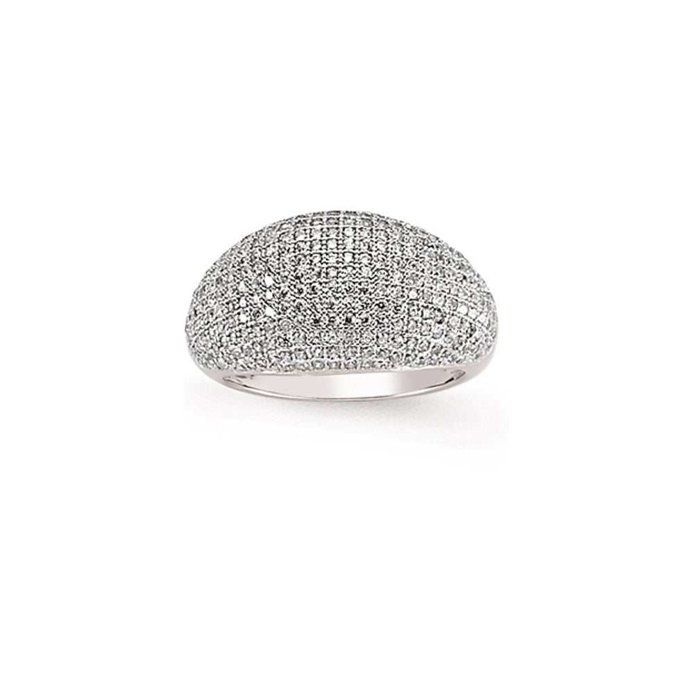 Sterling Silver  CZ Micro-Pave Fashion Ring - GVR648