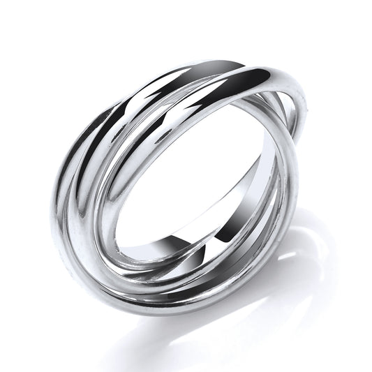 Silver  Desaturated Russian Wedding Ring - GVR787