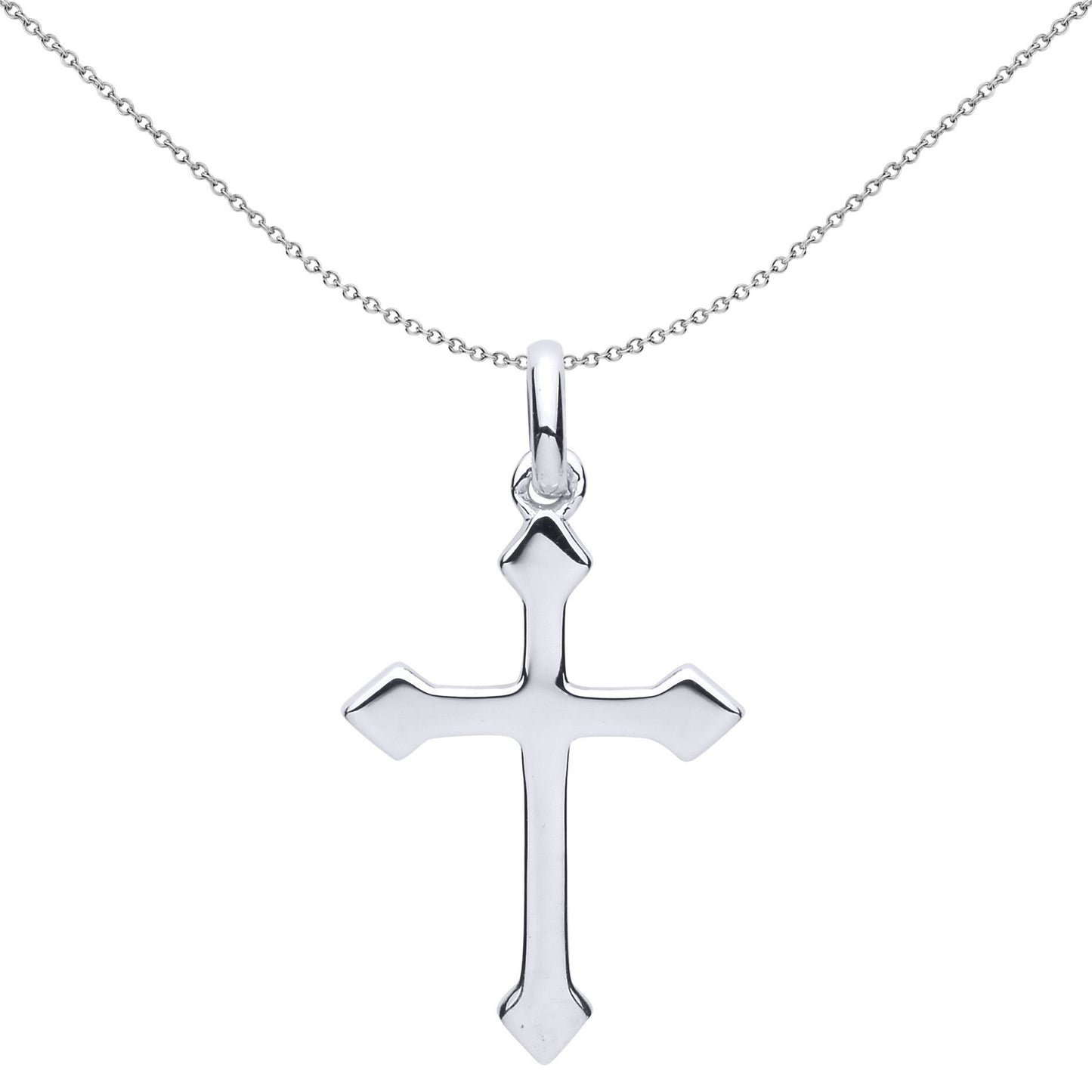 Silver  Arrowhead Cross Pendant Necklace - GVX053