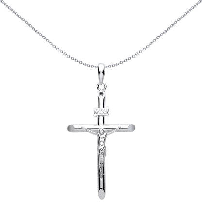 Sterling Silver  Crucifix Cross Pendant - GVX114