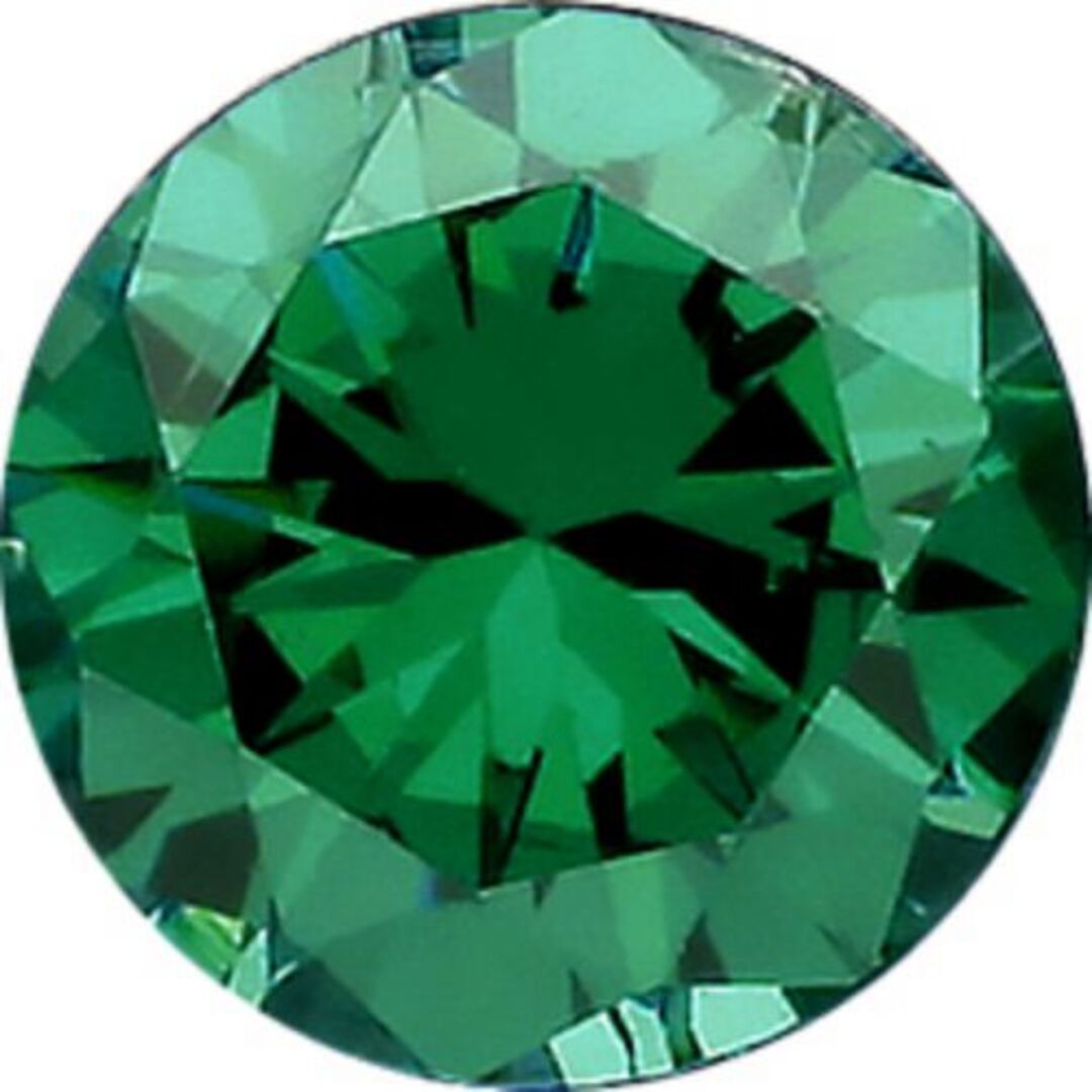 9ct Gold  6mm CZ Solitaire Banana Belly Bar Piercing 10mm Green - JBJ100