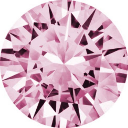 9ct Gold  6mm CZ Solitaire Banana Belly Bar Piercing 10mm Pink - JBJ100