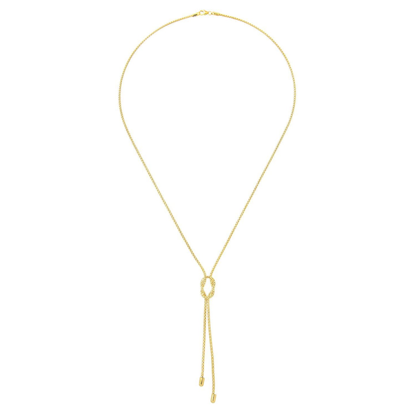 9ct Gold  Popcorn Negligee Necklace 18 inch - HHHAXL121