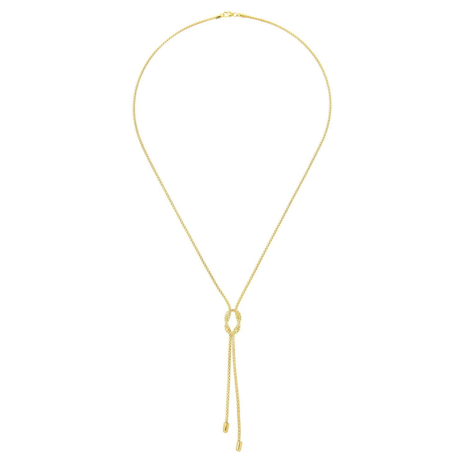 9ct Gold  Popcorn Negligee Necklace 18 inch - HHHAXL121
