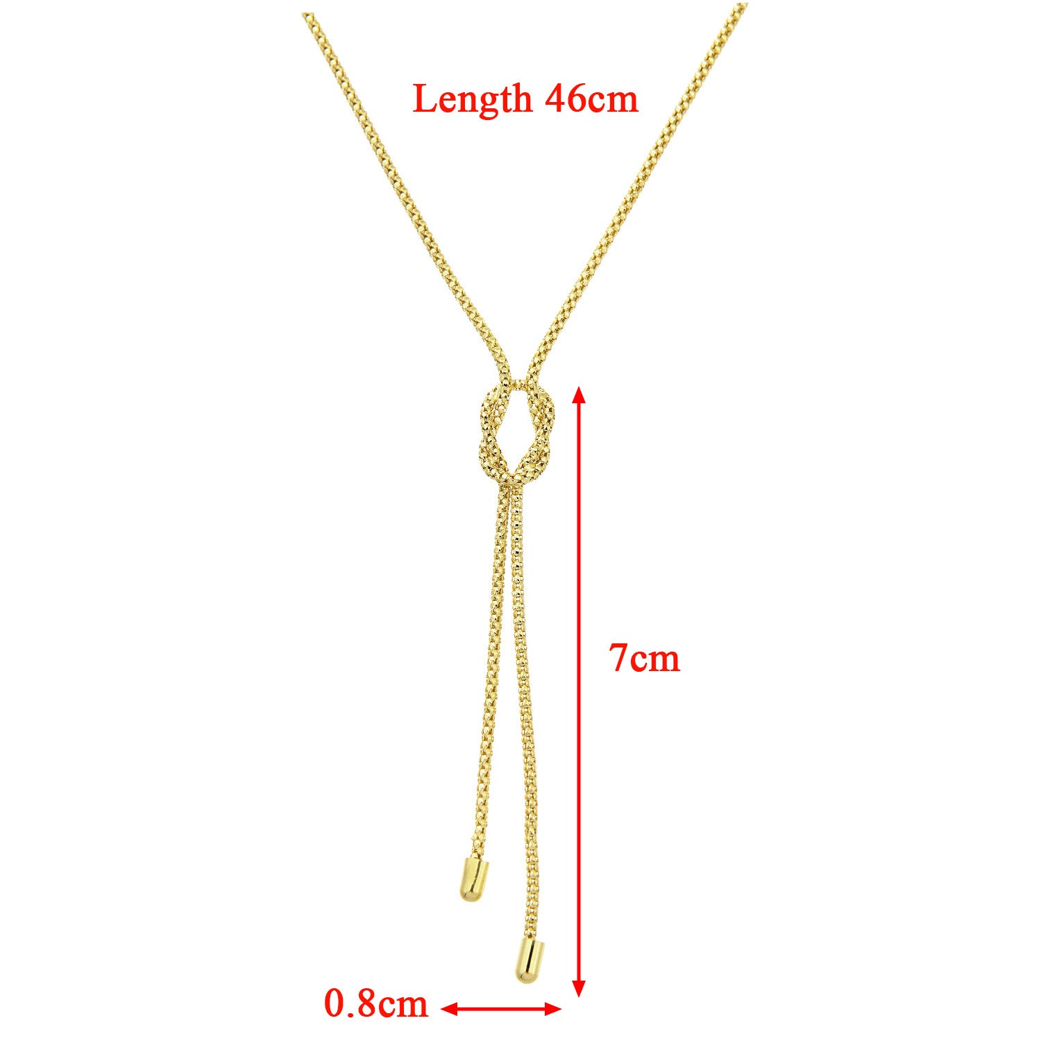 9ct Gold  Popcorn Negligee Necklace 18 inch - HHHAXL121