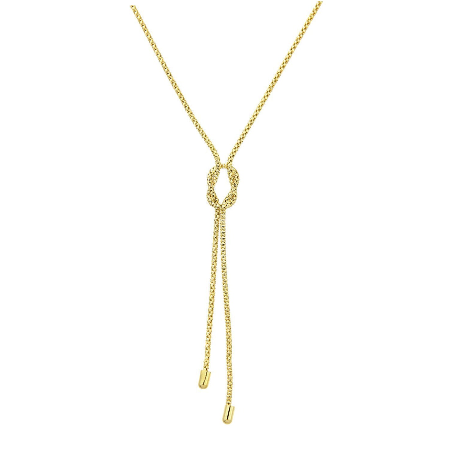 9ct Gold  Popcorn Negligee Necklace 18 inch - HHHAXL121