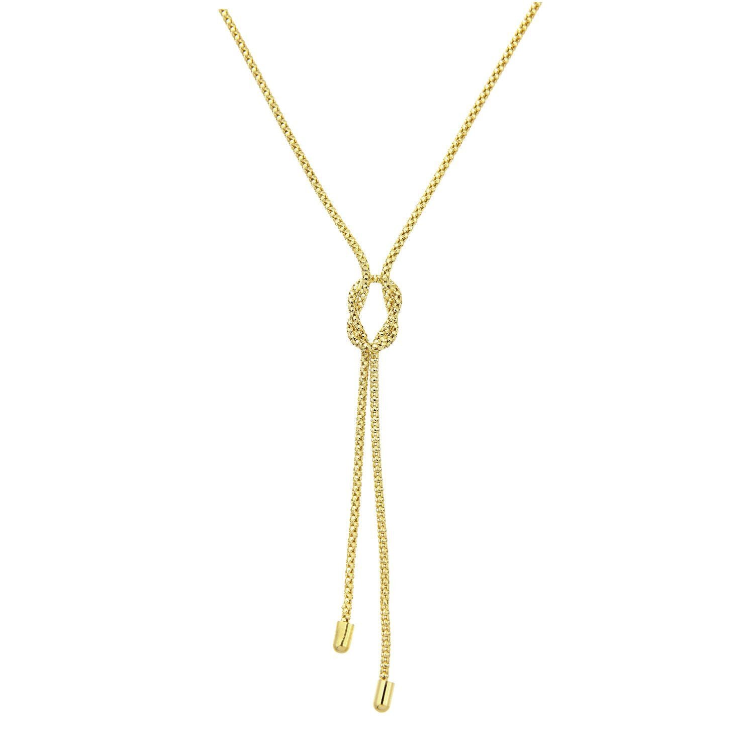 9ct Gold  Popcorn Negligee Necklace 18 inch - HHHAXL121