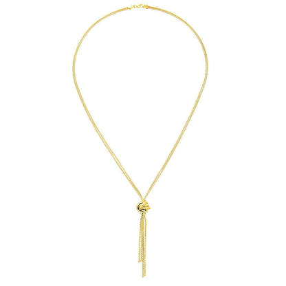 9ct Gold  Popcorn Negligee Necklace 18 inch - HHHAXL42