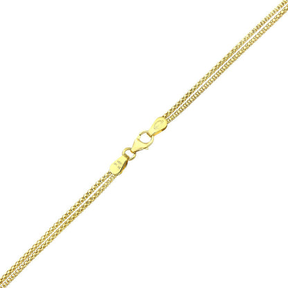 9ct Gold  Popcorn Negligee Necklace 18 inch - HHHAXL42
